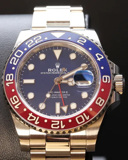 2024 Rolex GMT-Master II "Pepsi" 40MM Blue Dial White Gold Oyster Bracelet (126719BLRO)