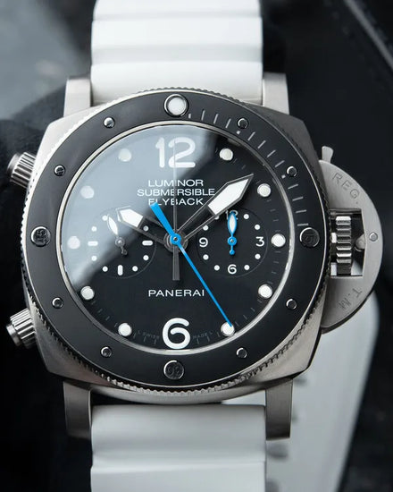 Panerai Submersible Luminor 1950 3 Days 47MM Black Dial Rubber Strap (PAM00615)