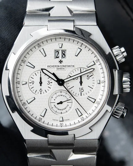 2006 Vacheron Constantin Overseas Chronograph 42MM Silver Dial Steel Bracelet (49150/B01A)