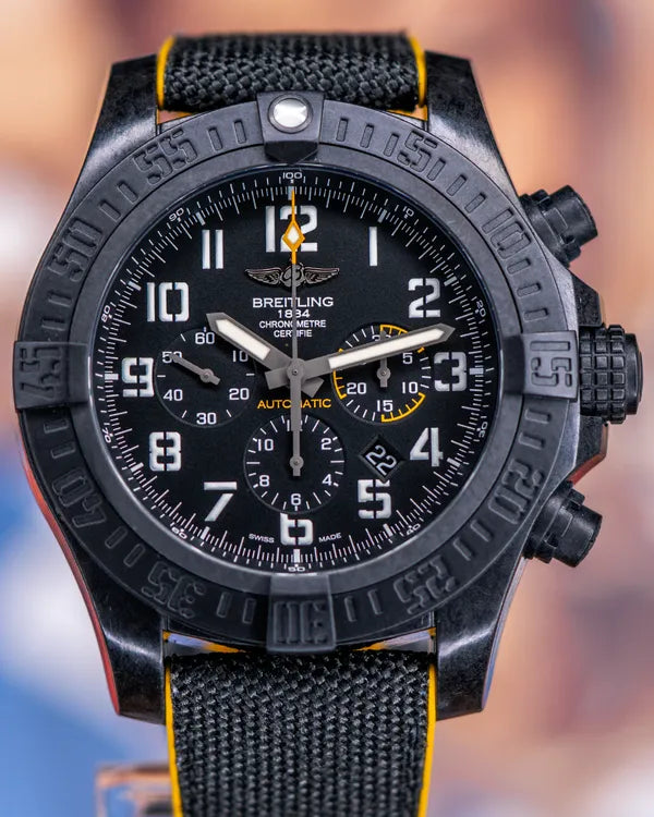 2019 Breitling Avenger Hurricane 50MM Black Dial Textile Strap (XB0170E4/BF29)