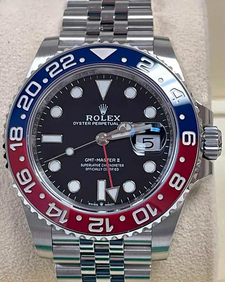 2019 Rolex GMT-Master II "Pepsi" 40MM Black Dial Jubilee Bracelet (126710BLRO)