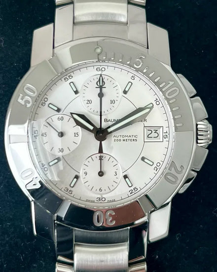 Baume & Mercier Capeland 42MM Silver Dial Steel Bracelet (M0A08402)