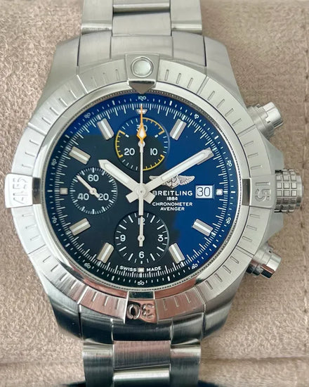 2023 Breitling Avenger Chronograph 45MM Black Dial Steel Bracelet (A13317101B1X2)