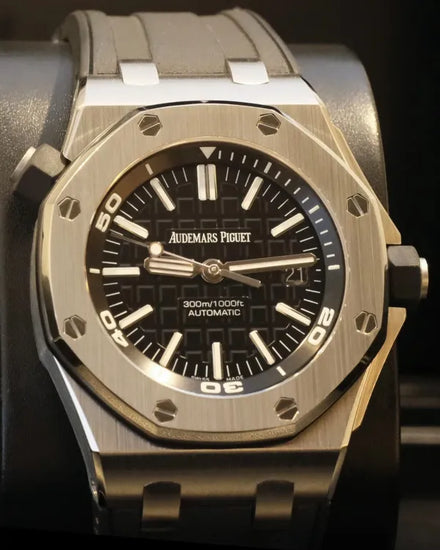 Audemars Piguet Royal Oak Offshore Diver 42MM Black Dial Rubber Strap (15710ST.OO.A002CA.01)