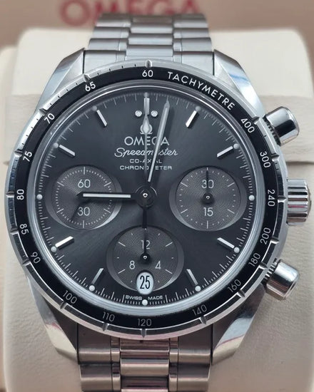 2020 Omega Speedmaster 38MM Grey Dial Steel Bracelet (324.30.38.50.06.001)