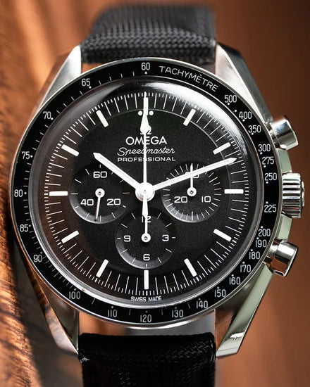 2021 Omega Speedmaster Professional Moonwatch 42MM Black Dial Textile Strap (310.32.42.50.01.001)