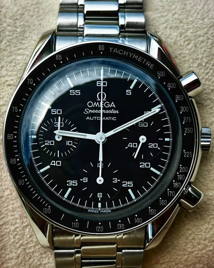 Omega Speedmaster Reduced 39MM Black Dial Steel Bracelet (3510.50.00)