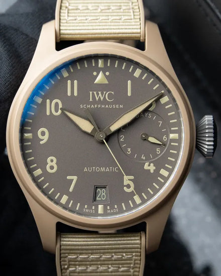 2023 IWC Schaffhausen Pilot Top Gun "Mojave Desert" 46MM Brown Dial Textile Strap (IW506003)