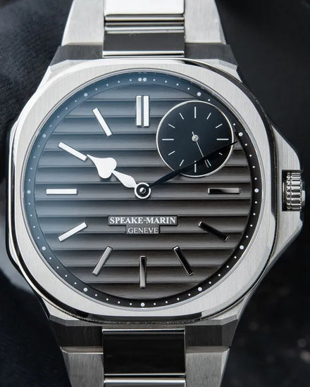 2023 Speake-Marin Ripples 40.3MM Black Dial Steel Bracelet (604015040)