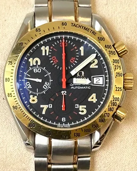Omega Speedmaster Date Mark 40 39MM Black Dial Two-Tone Bracelet (3313.53)