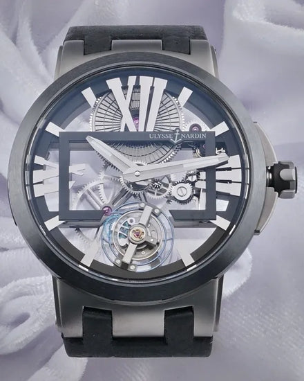 Ulysse Nardin Executive Skeleton Tourbillon 45MM Skeleton Dial Rubber Strap (1713-139)