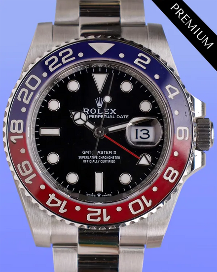 2025 Rolex GMT-Master II "Pepsi" 40MM Black Dial Oyster Bracelet (126710BLRO)