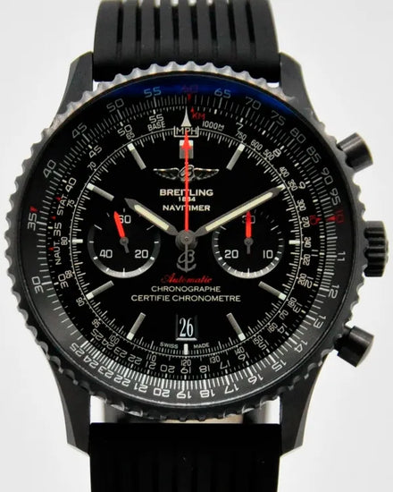 2016 Breitling Navitimer 46MM Black Dial Rubber Strap (MB012822/BE51)