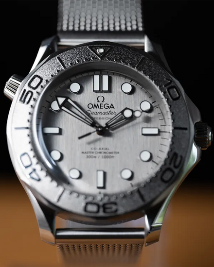 2025 Omega Seamaster Diver 300M 42MM Grey Dial Steel Bracelet (210.30.42.20.06.002)
