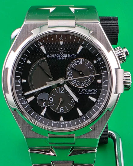 2022 Vacheron Constantin Overseas Dual Time 42MM Black Dial Steel Bracelet (47450/B01A-9227)