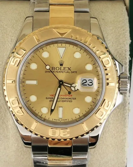 2009 (V Serial) Rolex Yacht-Master 40MM Champagne Dial Two-Tone Oyster Bracelet (16623)