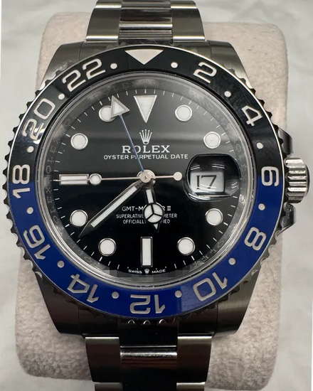 2025 Rolex GMT-Master II "Batman" 40MM Black Dial Oyster Bracelet (126710BLNR)