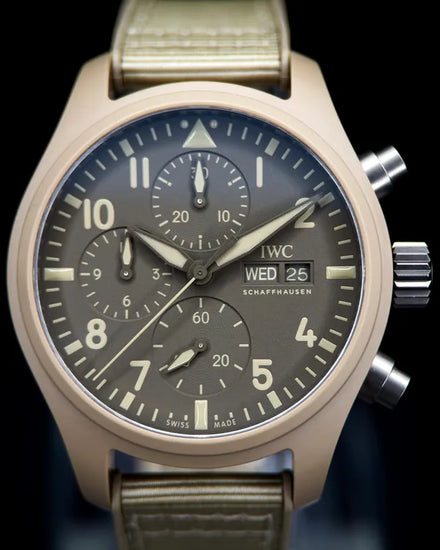 2024 IWC Schaffhausen Pilot Top Gun "Mojave Desert" 41MM Brown Dial Textile Strap (IW389402)