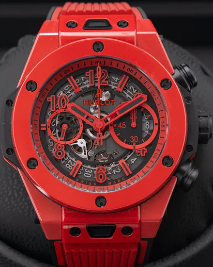 2022 Hublot Big Bang Unico "Red Magic" L.E. 45MM Skeleton Dial Rubber Strap (411.CF.8513.RX)