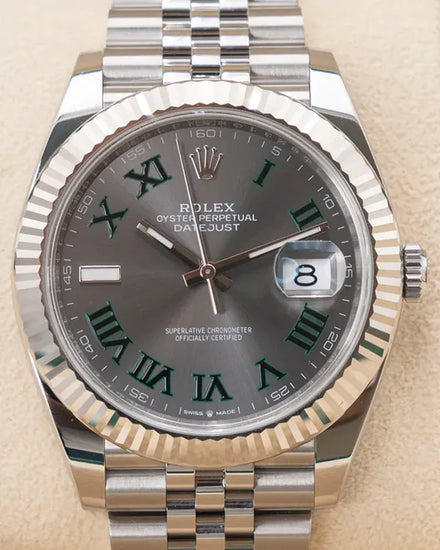 2024 Rolex Datejust "Wimbledon" 41MM Slate Dial Jubilee Bracelet (126334)