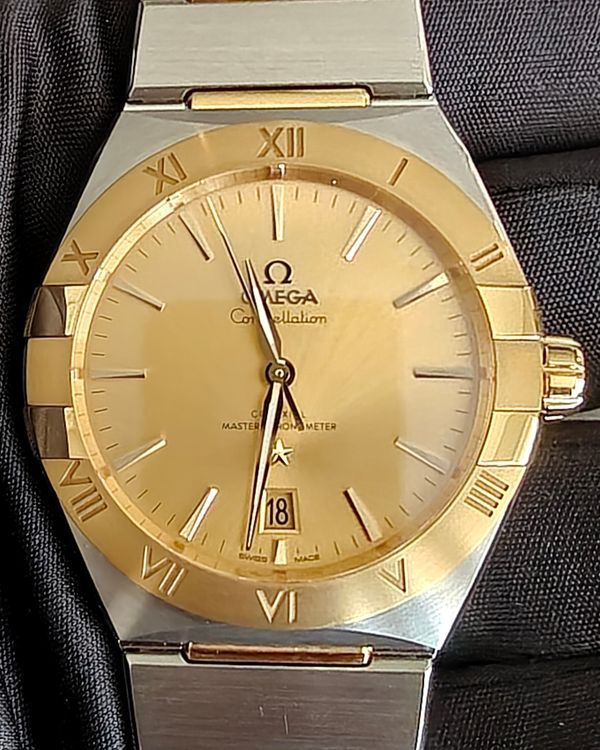2025 Omega Constellation 39MM Champagne Dial Two-Tone Bracelet (131.20.39.20.08.001)
