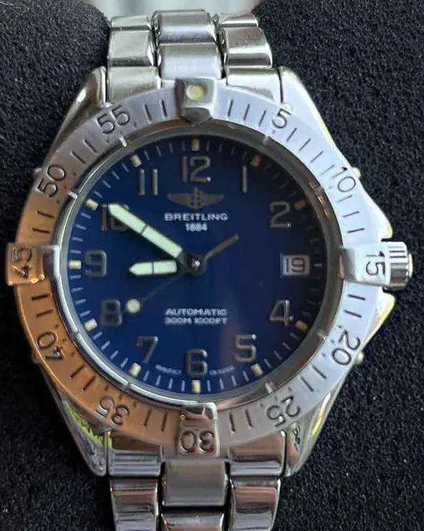 Breitling Colt 38MM Blue Dial Steel Bracelet (A17035)