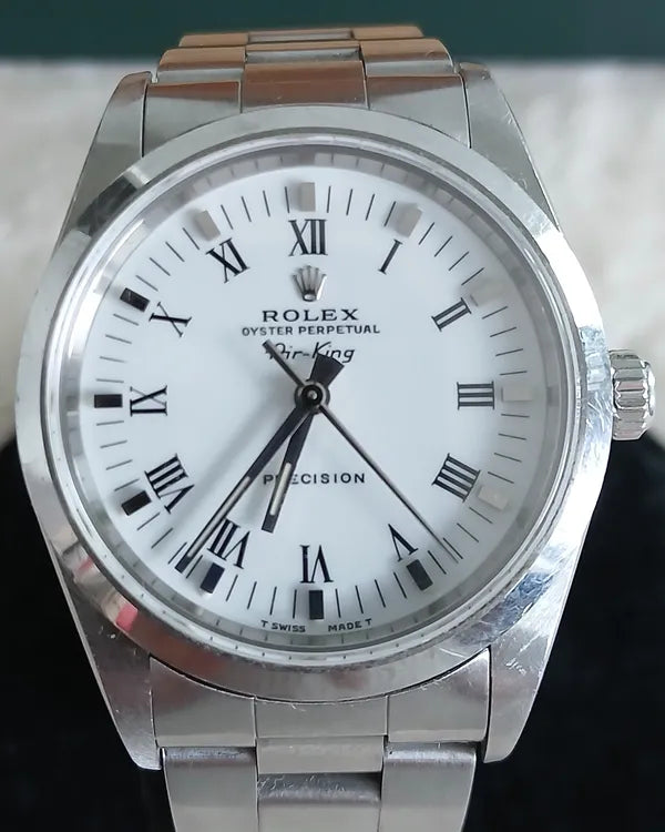 1999 Rolex Air-King 34MM White Dial Oyster Bracelet (14000)