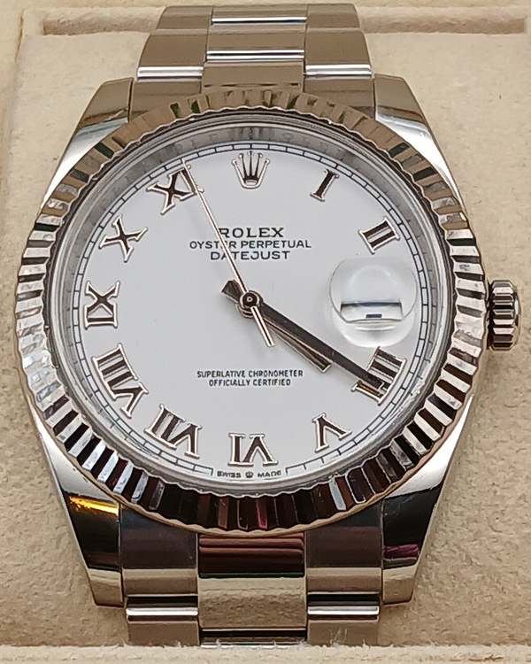 2019 Rolex Datejust 41MM White Dial Oyster Bracelet (126334)