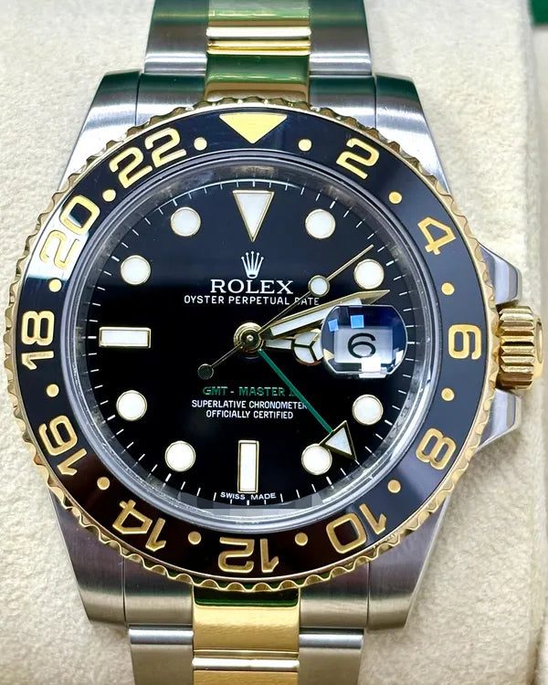 Rolex GMT-Master II 40MM Black Dial Two-Tone Oyster Bracelet (116713LN)