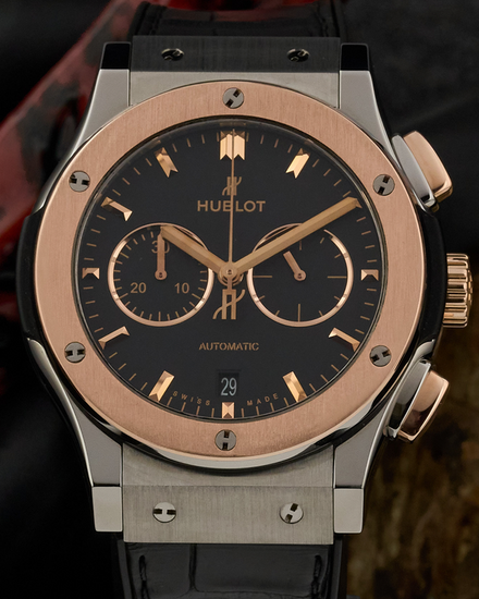 2018 Hublot Classic Fusion Chronograph 42MM Black Dial Leather Strap (541.NO.1181.LR)