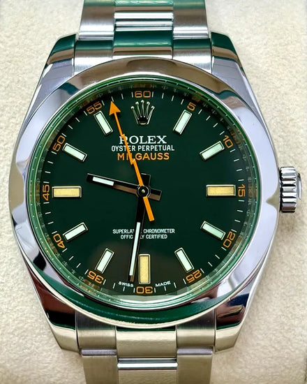 Rolex Milgauss 40MM Black Dial Oyster Bracelet (116400GV)