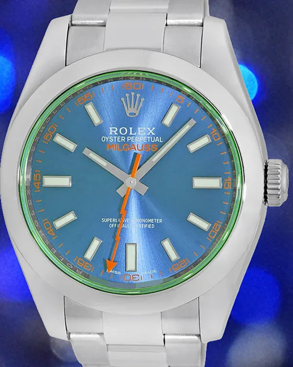 Rolex Milgauss 40MM Blue Dial Oyster Bracelet (116400)