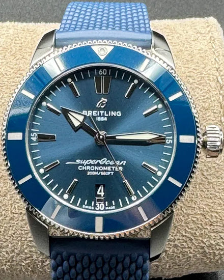 2021 Breitling Superocean Heritage II S.E. 44MM Blue Dial Rubber Strap (AB2030161C1S1)