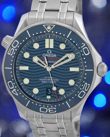 2023 Omega Seamaster Diver 300M 42MM Blue Dial Steel Bracelet (210.30.42.20.03.001)