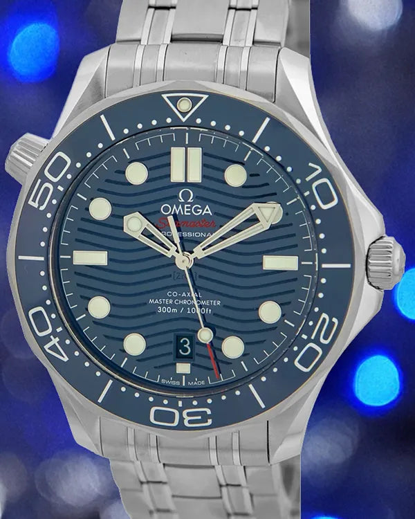 2023 Omega Seamaster Diver 300M 42MM Blue Dial Steel Bracelet (210.30.42.20.03.001)