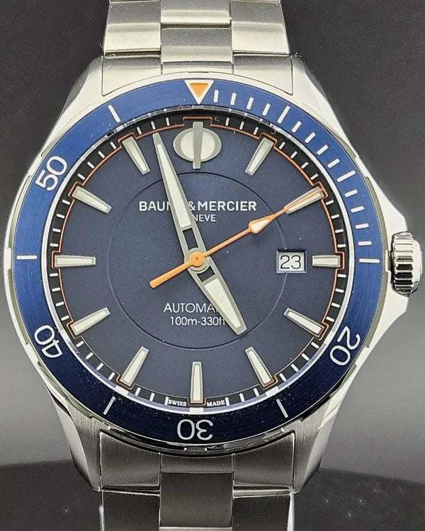 Baume & Mercier Clifton Club 42MM Blue Dial Steel Bracelet (MOA10378)