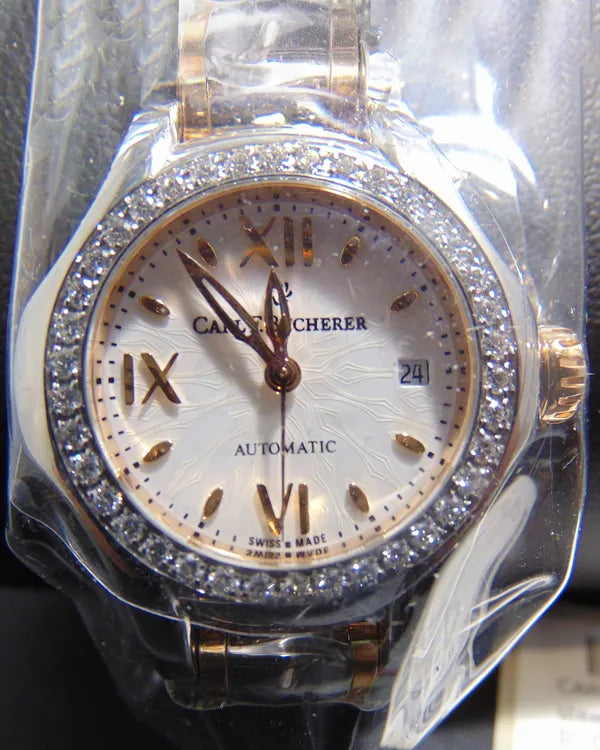 No Reserve - Carl F. Bucherer Pathos Queen 26MM White Dial Two-Tone Bracelet (00.10551.07.25.31)