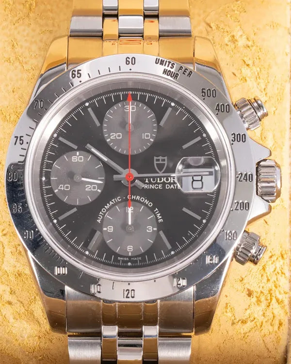 Tudor Prince Date Chronograph 41MM Grey Dial Steel Bracelet (79280)