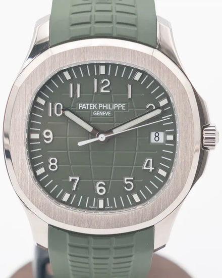 Patek Philippe Aquanaut 20th Anniversary 42.2MM Green Dial Rubber Strap (5168G-010)