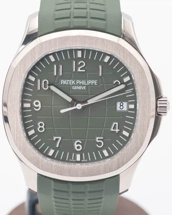 Patek Philippe Aquanaut 20th Anniversary 42.2MM Green Dial Rubber Strap (5168G-010)