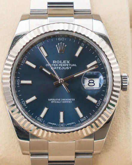 2018 Rolex Datejust 41MM Blue Dial Oyster Bracelet (126334)