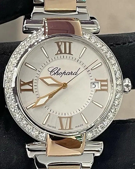 Chopard Imperiale 36MM Quartz Mother of Pearl Dial Two-Tone Bracelet (388532-6002)