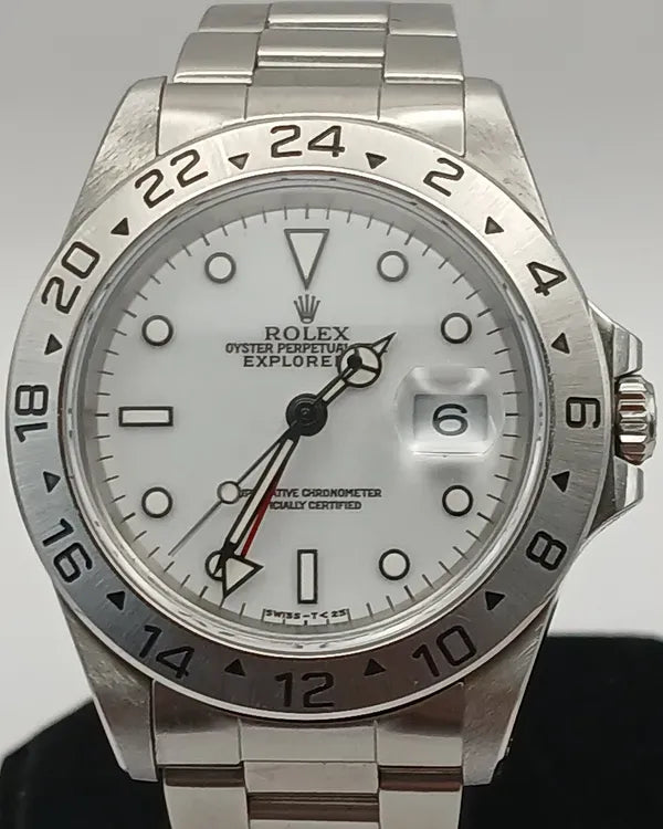 Rolex Explorer II "Polar" 40MM White Dial Oyster Bracelet (16570)