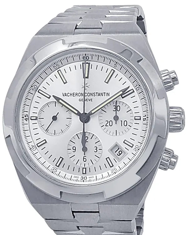 2022 Vacheron Constantin Overseas Chronograph 42.5MM Silver Dial Steel Bracelet (5500V/110A-B075)