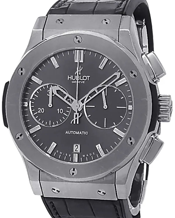 2010 Hublot Classic Fusion Racing 45MM Grey Dial Leather Strap (521.NX.7071.LR)