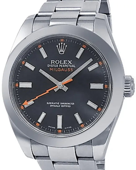 2010 Rolex Milgauss 40MM Black Dial Oyster Bracelet (116400)