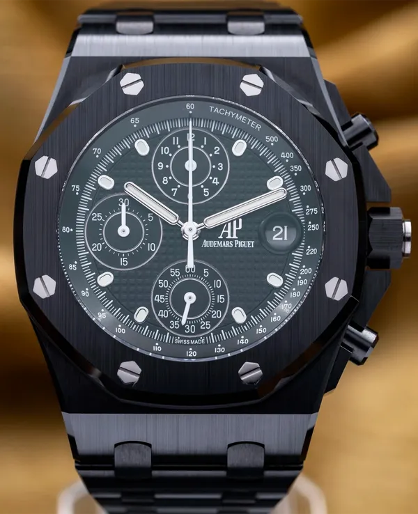 2024 Audemars Piguet Royal Oak Offshore Chronograph 42MM Black Dial Ceramic Bracelet (26238CE.OO.1300CE.01)