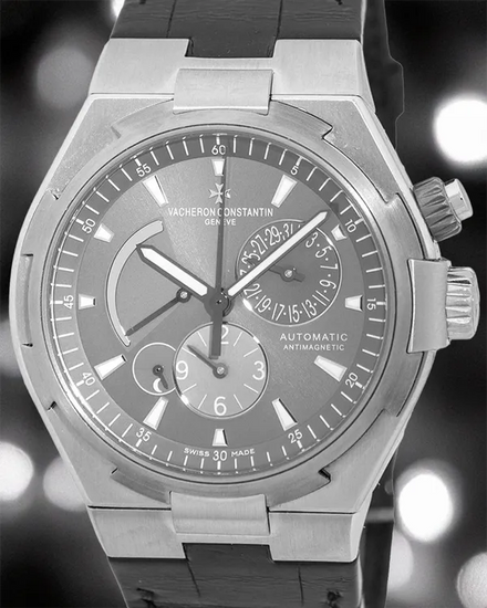 Vacheron Constantin Overseas Dual Time 42MM Grey Dial Leather Strap (47450)