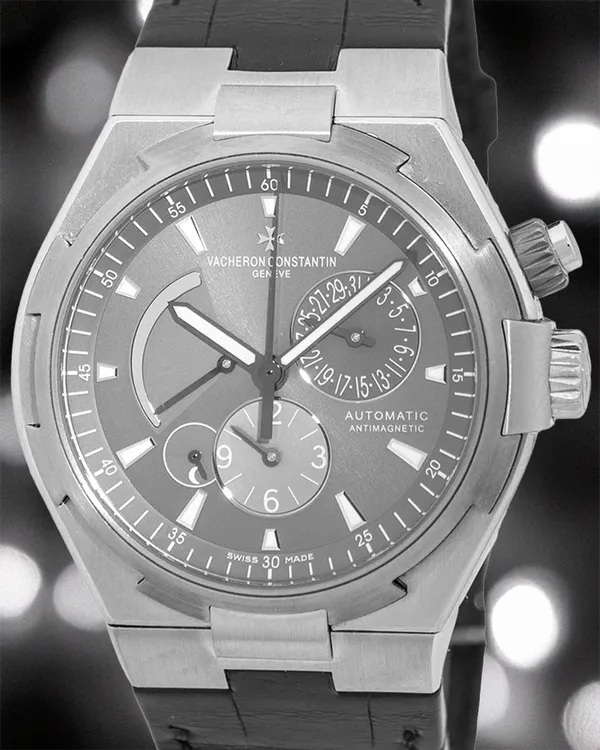 Vacheron Constantin Overseas Dual Time 42MM Grey Dial Leather Strap (47450)