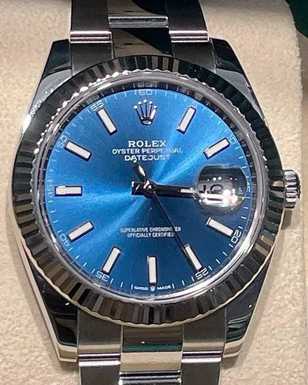 2024 Rolex Datejust 41MM Blue Dial Oyster Bracelet (126334)